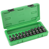 11 piece 1/4" Dr. Universal Magnetic Impact Socket Set-M - B0B5FHCMVQ
